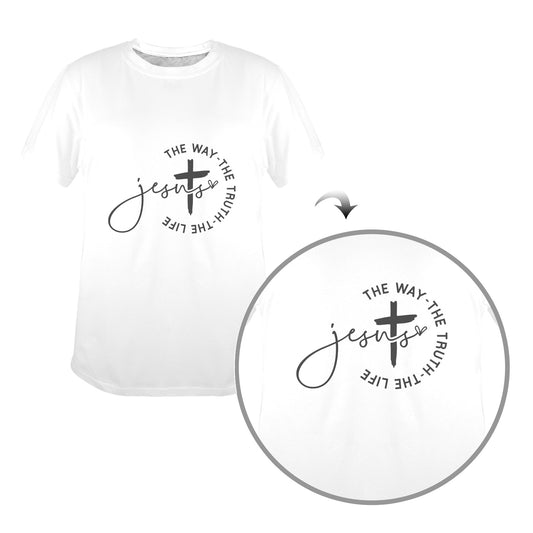 JESUS The Way Women's T-Shirt in USA Size (Front Printing) (Model T78)