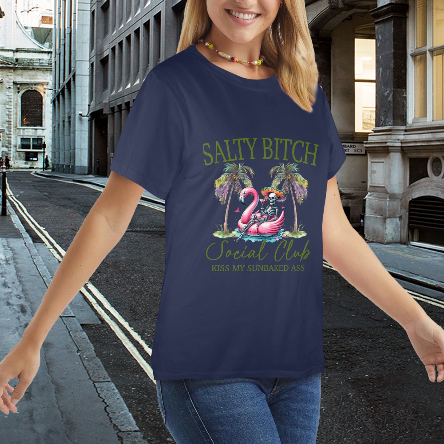 Salty Bitch Women's T-Shirt in USA Size (Front Printing) (Model T78)