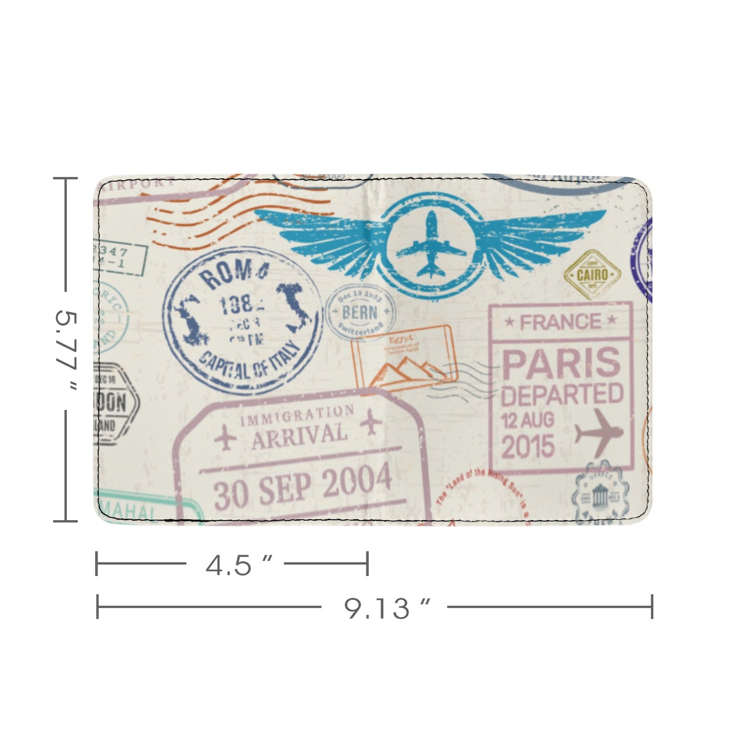 Travel Themed Passport Holder