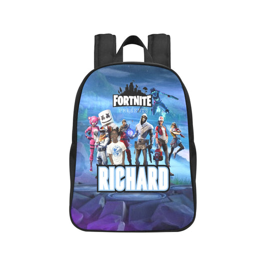 Fornite Themed Fabric School Backpack (Model 1682) (Medium)