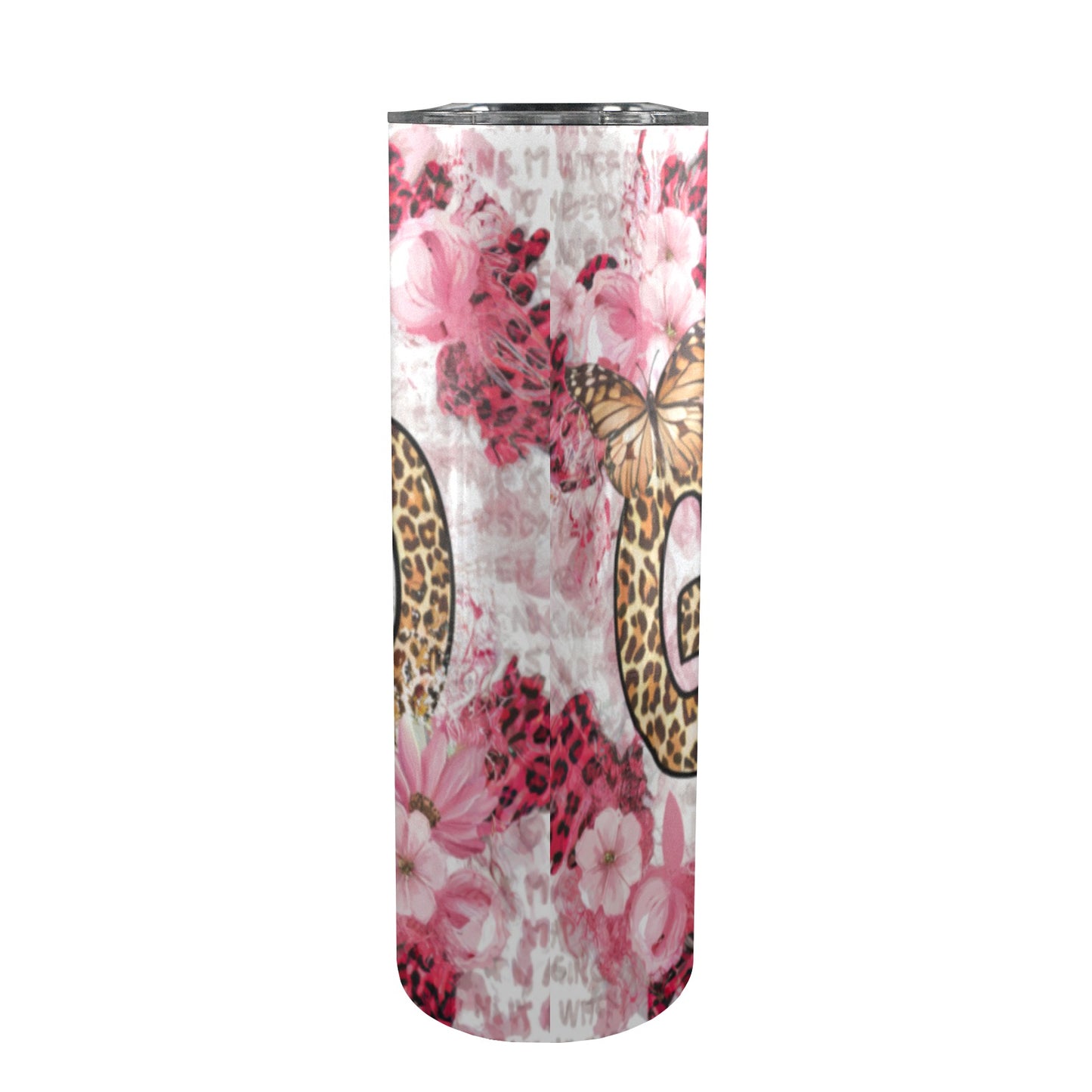 With God 20oz Tall Skinny Tumbler with Lid and Straw