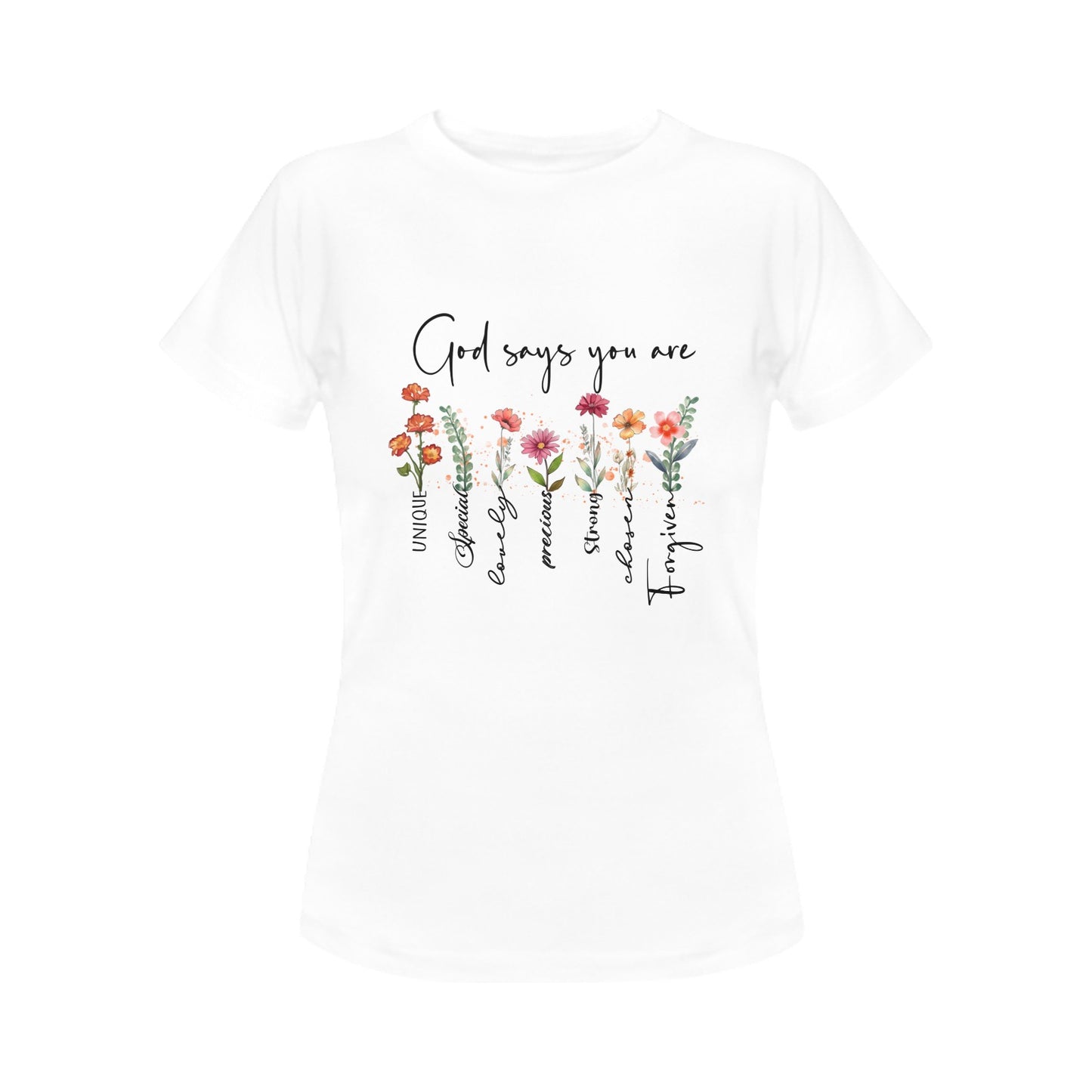 God Says You Are Women's T-Shirt in USA Size (Front Printing Only)