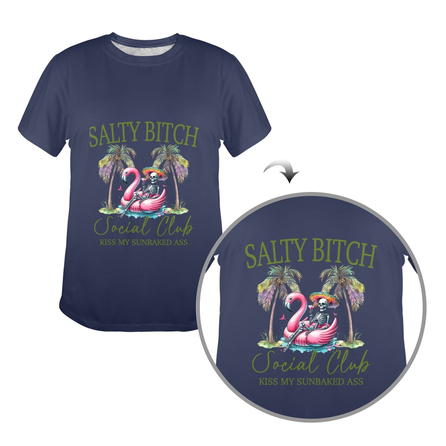 Salty Bitch Women's T-Shirt in USA Size (Front Printing) (Model T78)