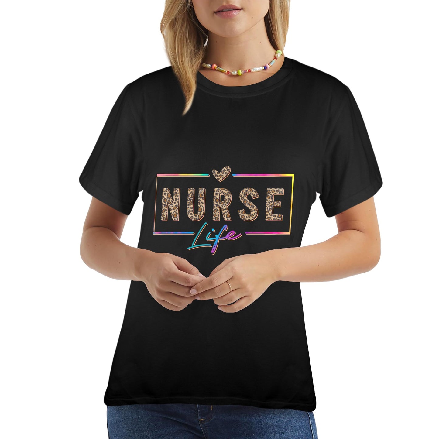 Nurse Life Custom T-shirt Designs Women's T-Shirt in USA Size (Front Printing) (Model T78)