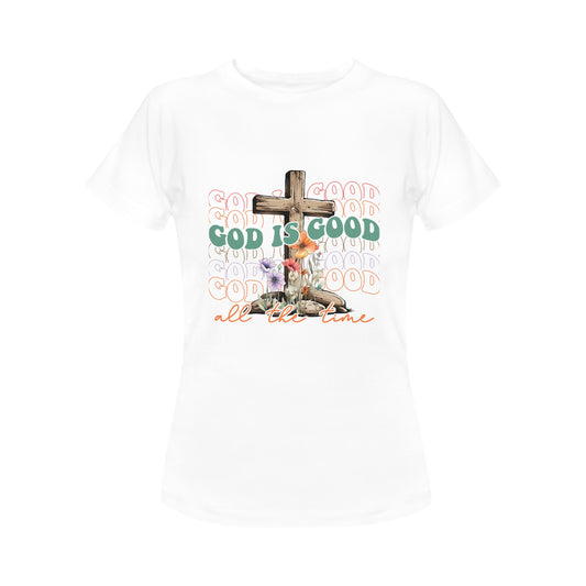 God is Good Women's T-Shirt in USA Size (Front Printing Only)