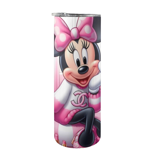 Minnie Fashion 20oz Tall Skinny Tumbler with Lid and Straw