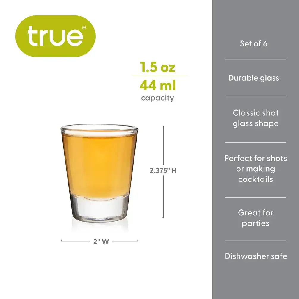 Classic Glass Shot Glass - 1.5 oz - CDU of 12