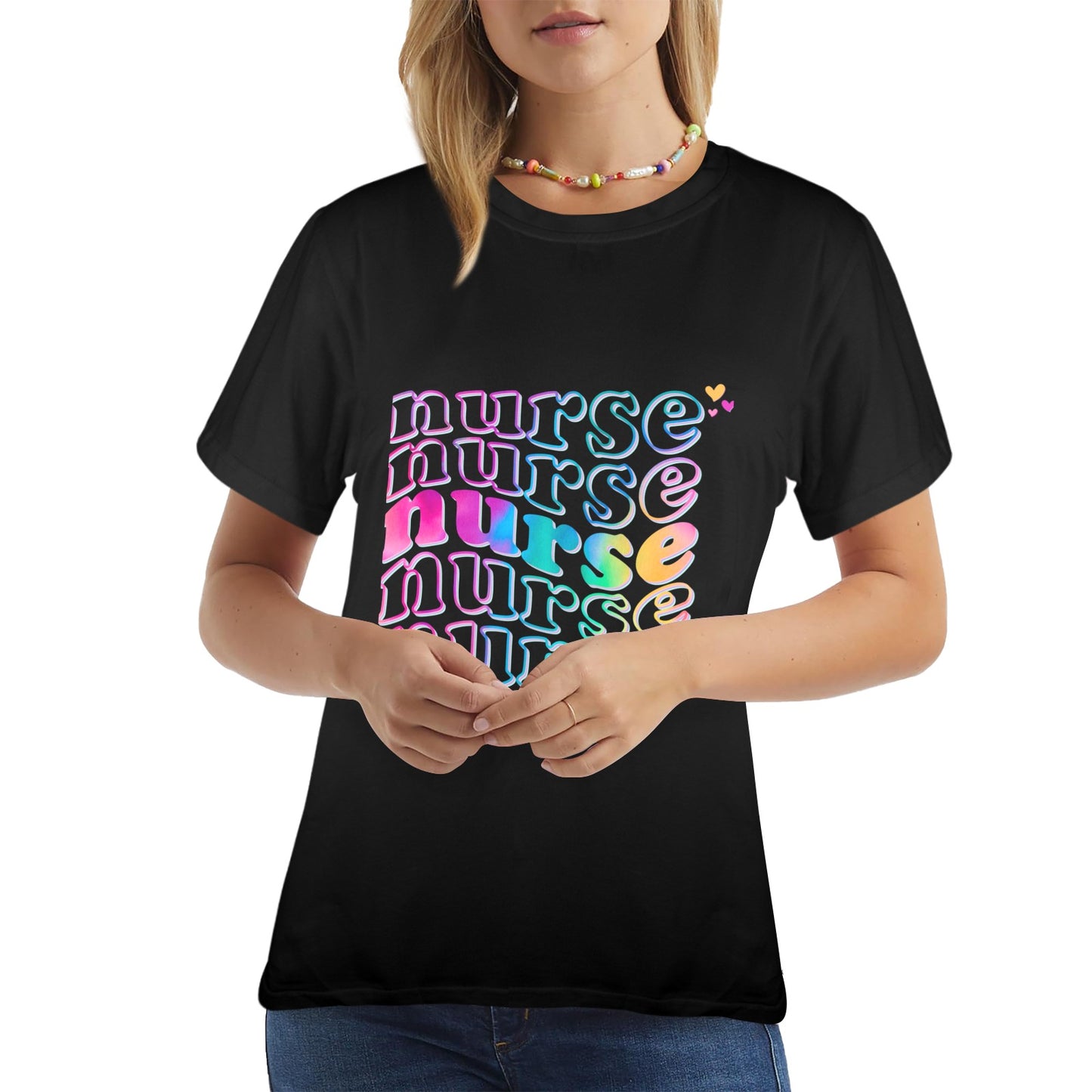 Wavey Nurse Design Women's T-Shirt