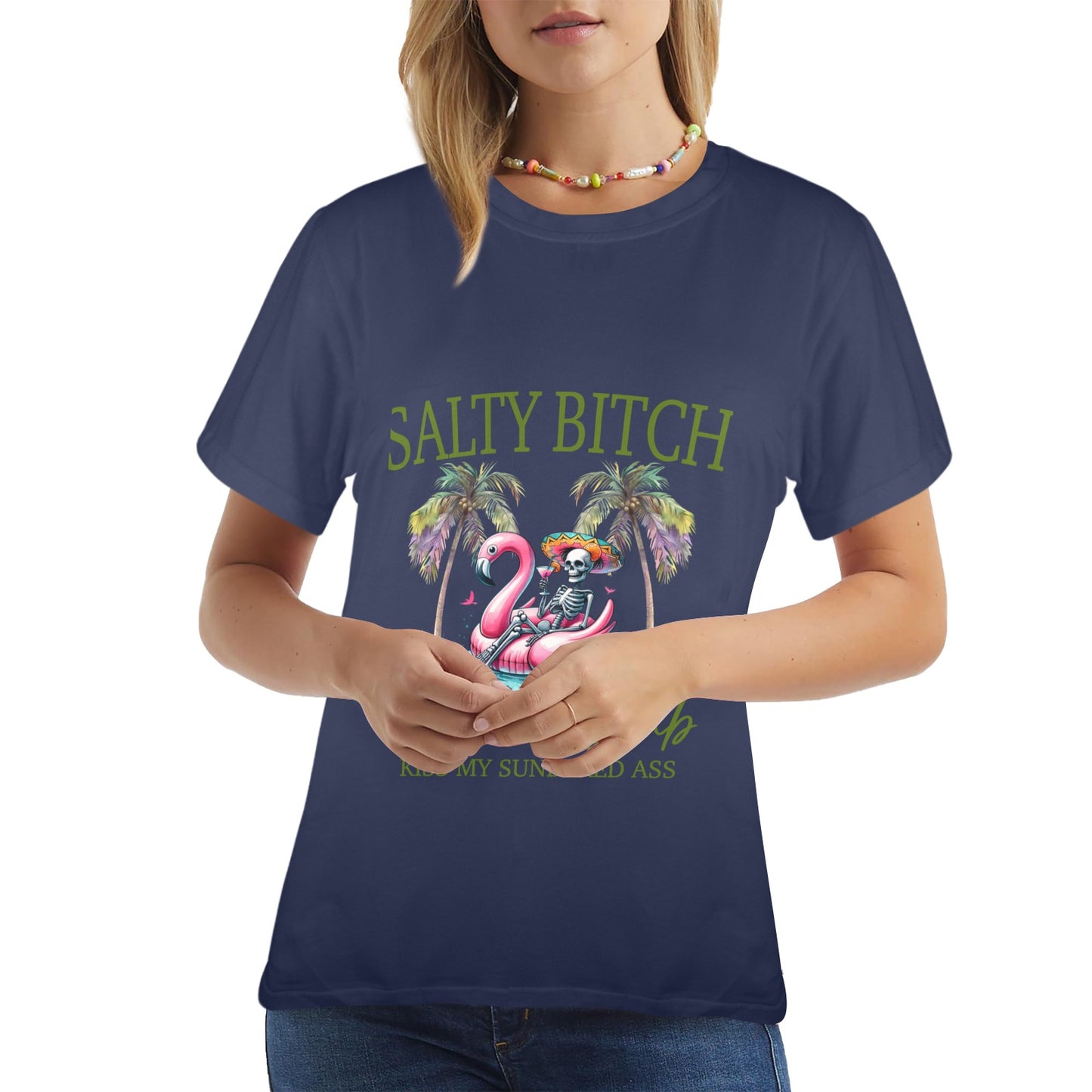 Salty Bitch Women's T-Shirt in USA Size (Front Printing) (Model T78)