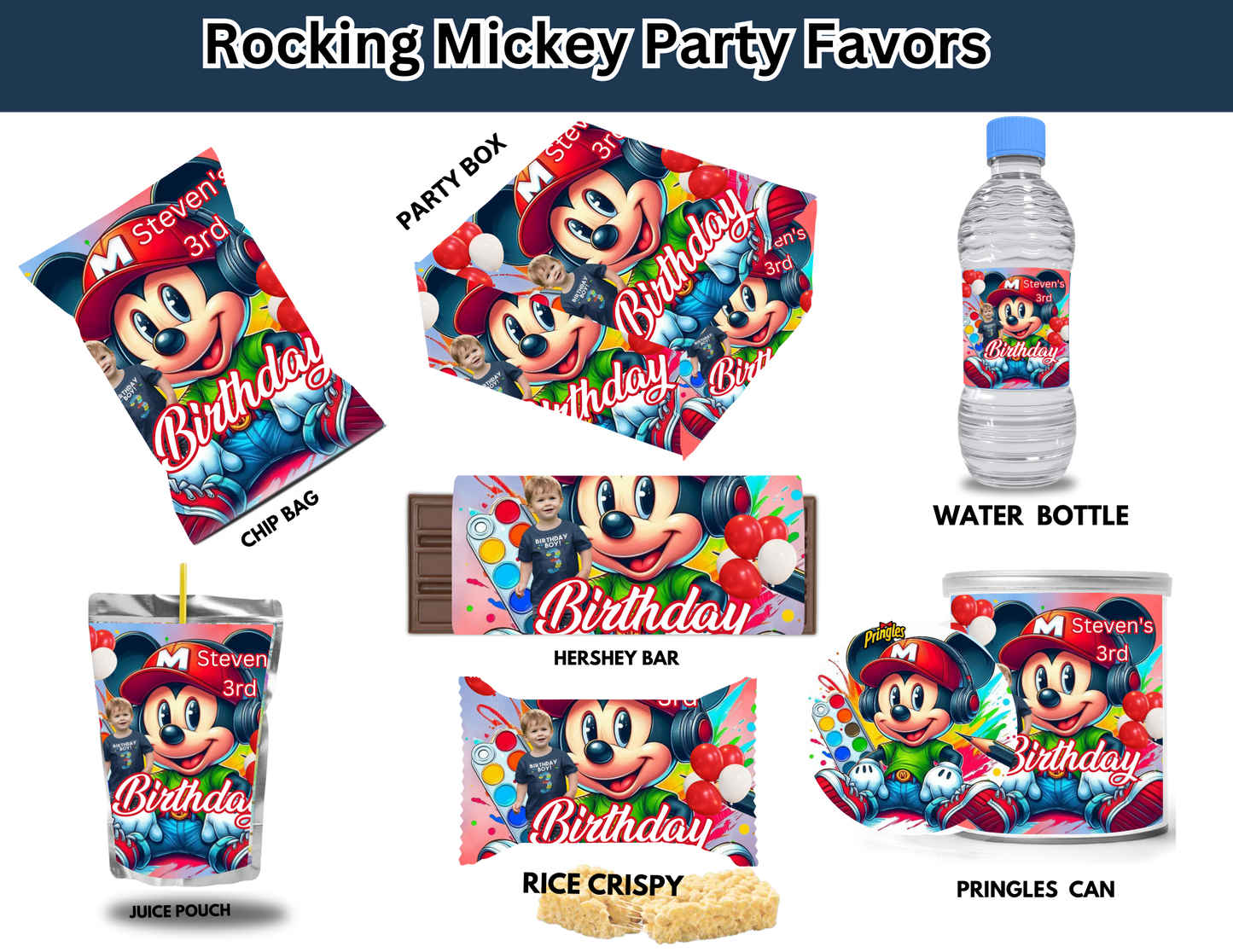 🎉Rock Your Party with Our “Rocking Mickey Mouse” Party Favors!🎉