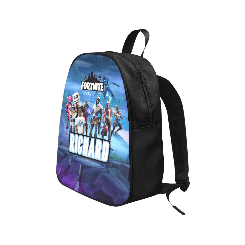 Fornite Themed Fabric School Backpack (Model 1682) (Medium)