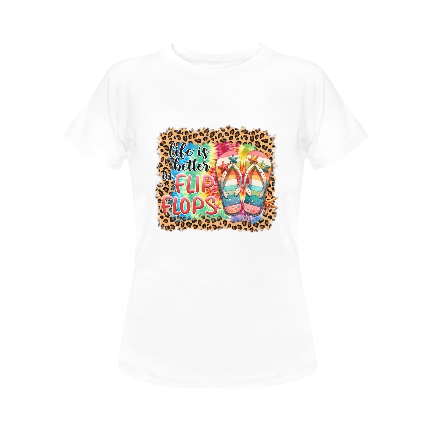 Summer Women's T-Shirt in USA Size (Front Printing Only)