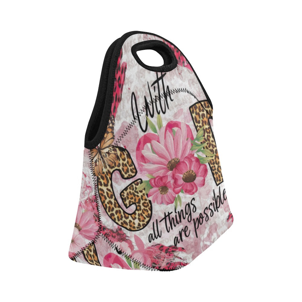 With God Neoprene Lunch Bag/Small (Model 1669)