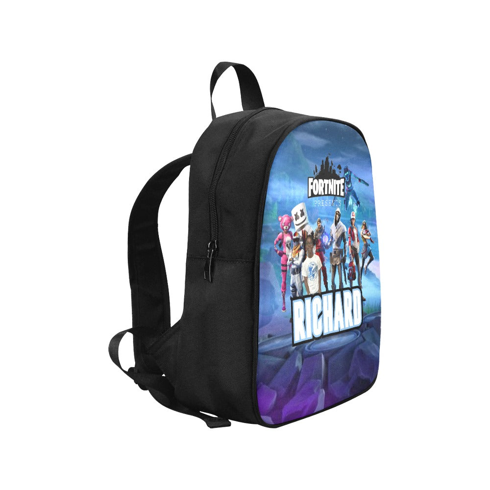 Fornite Themed Fabric School Backpack (Model 1682) (Medium)