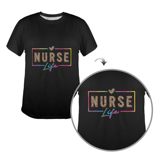 Nurse Life Custom T-shirt Designs Women's T-Shirt in USA Size (Front Printing) (Model T78)