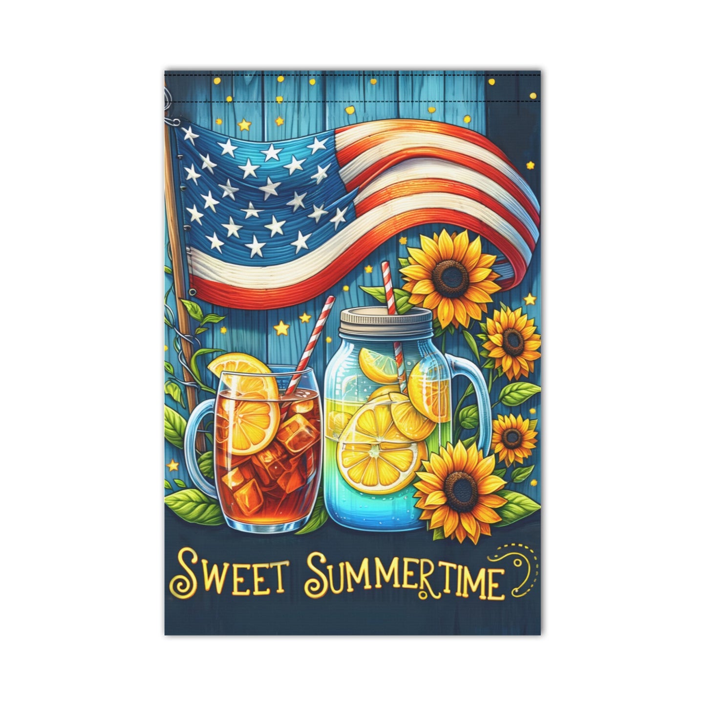 Sweet Summertime Garden Flag 12''x18'' (Two Sides Printing)