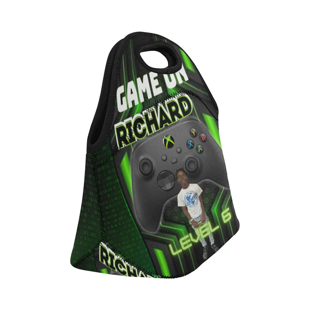 Video Game On Neoprene Lunch Bag/Small (Model 1669)