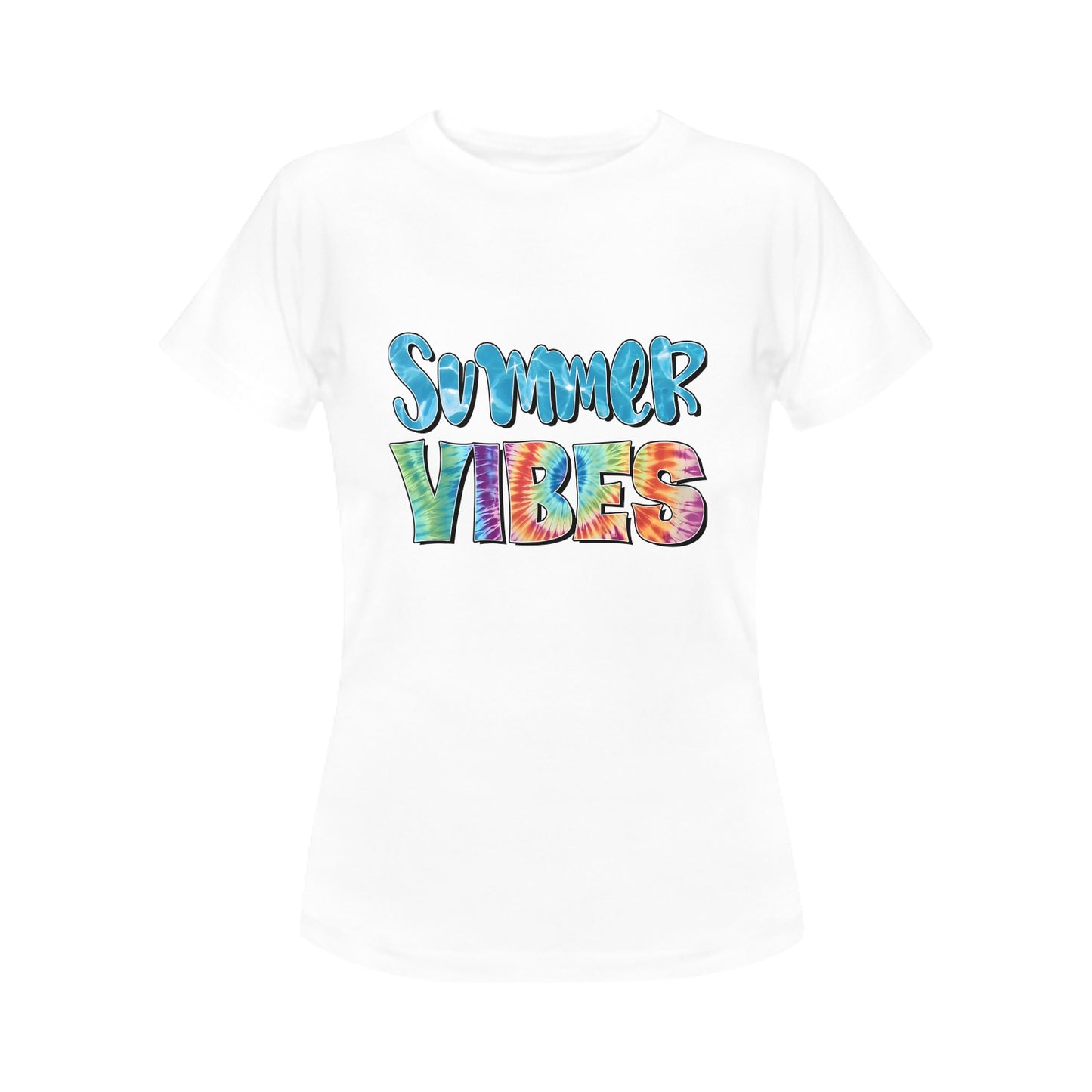 Summer Vibes Women's T-Shirt in USA Size (Front Printing Only)