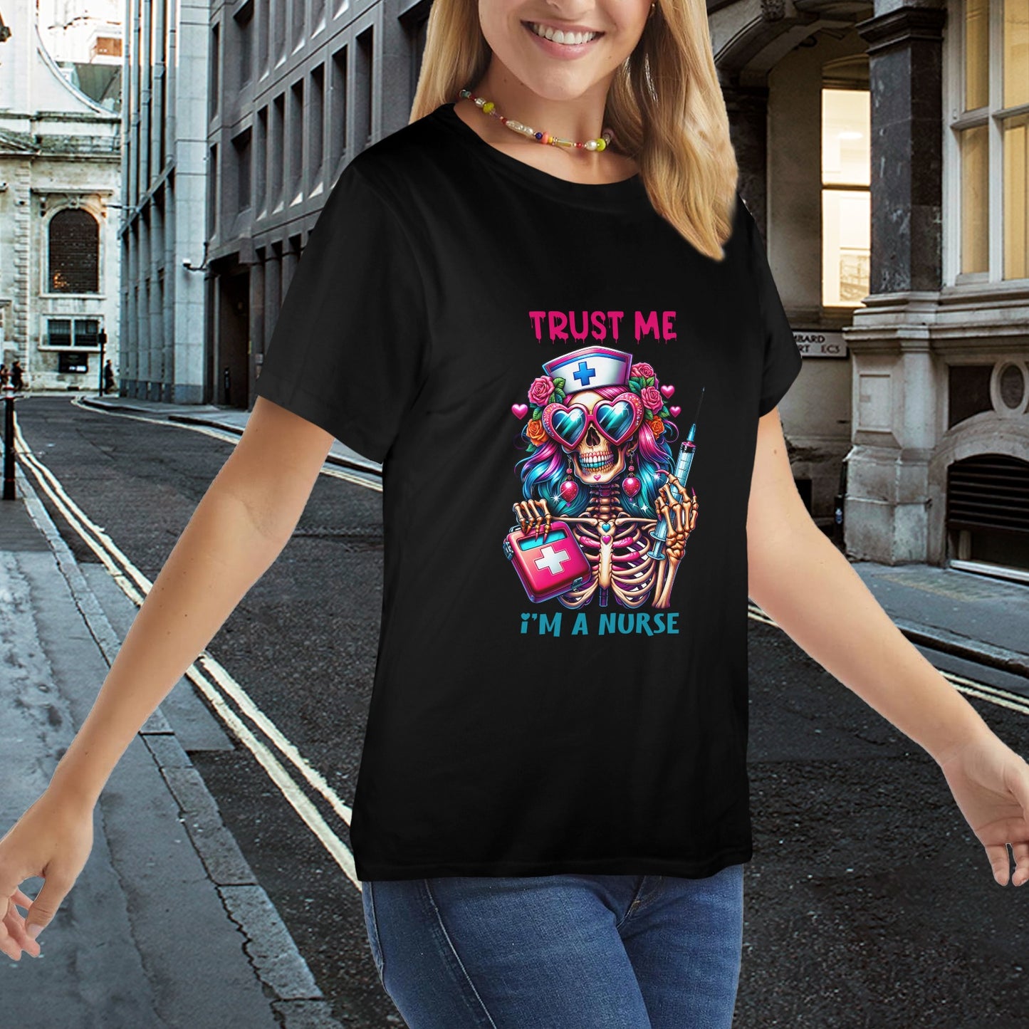 Trust Me I'm A Nurse Women's T-Shirt in USA Size (Front Printing) (Model T78)