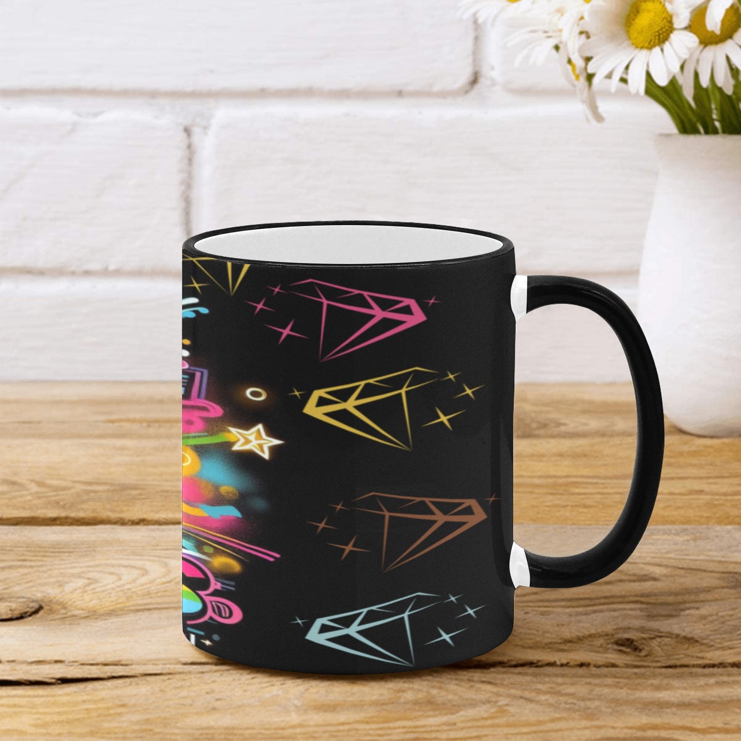 Taurus Girl Custom Edge Color Mug (11oz)