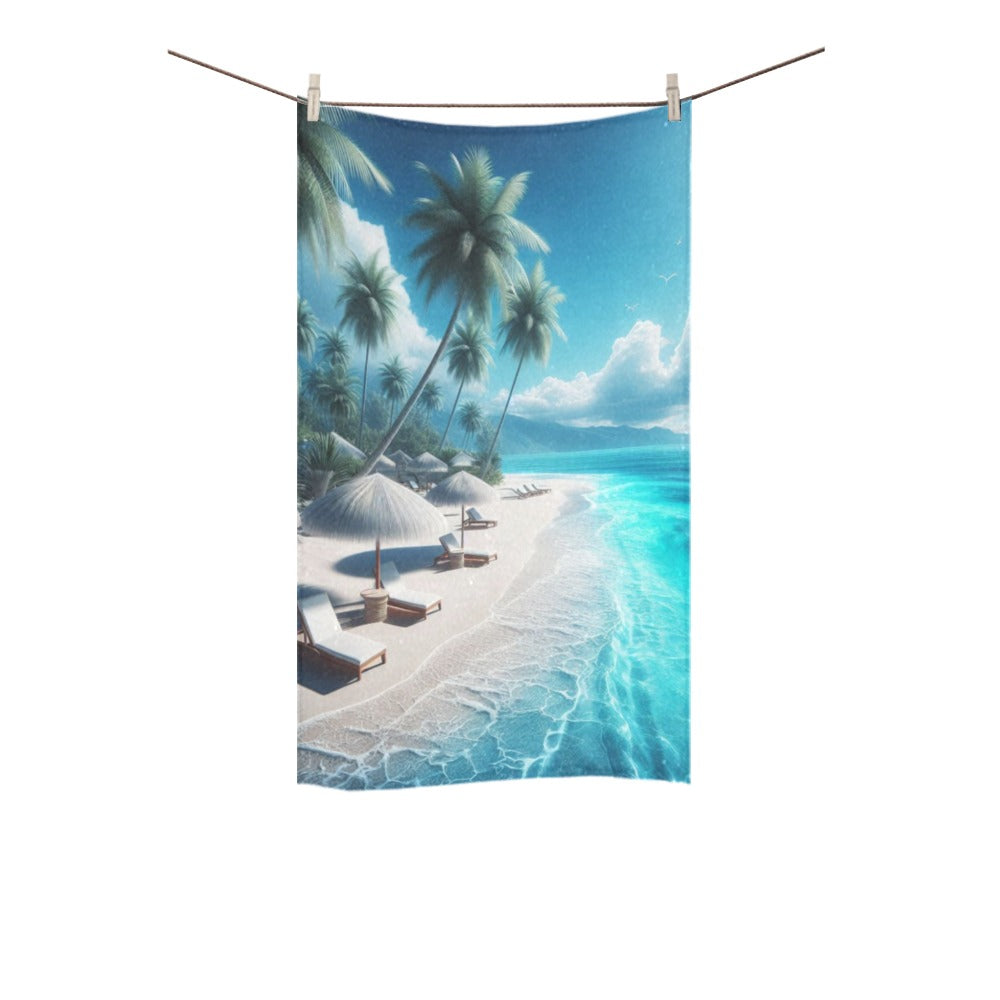 Beach Blue Custom Towel 16"x28"