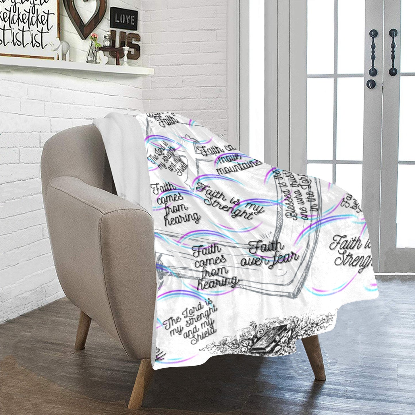 Faith Blanket Ultra-Soft Micro Fleece Blanket 32"x48"