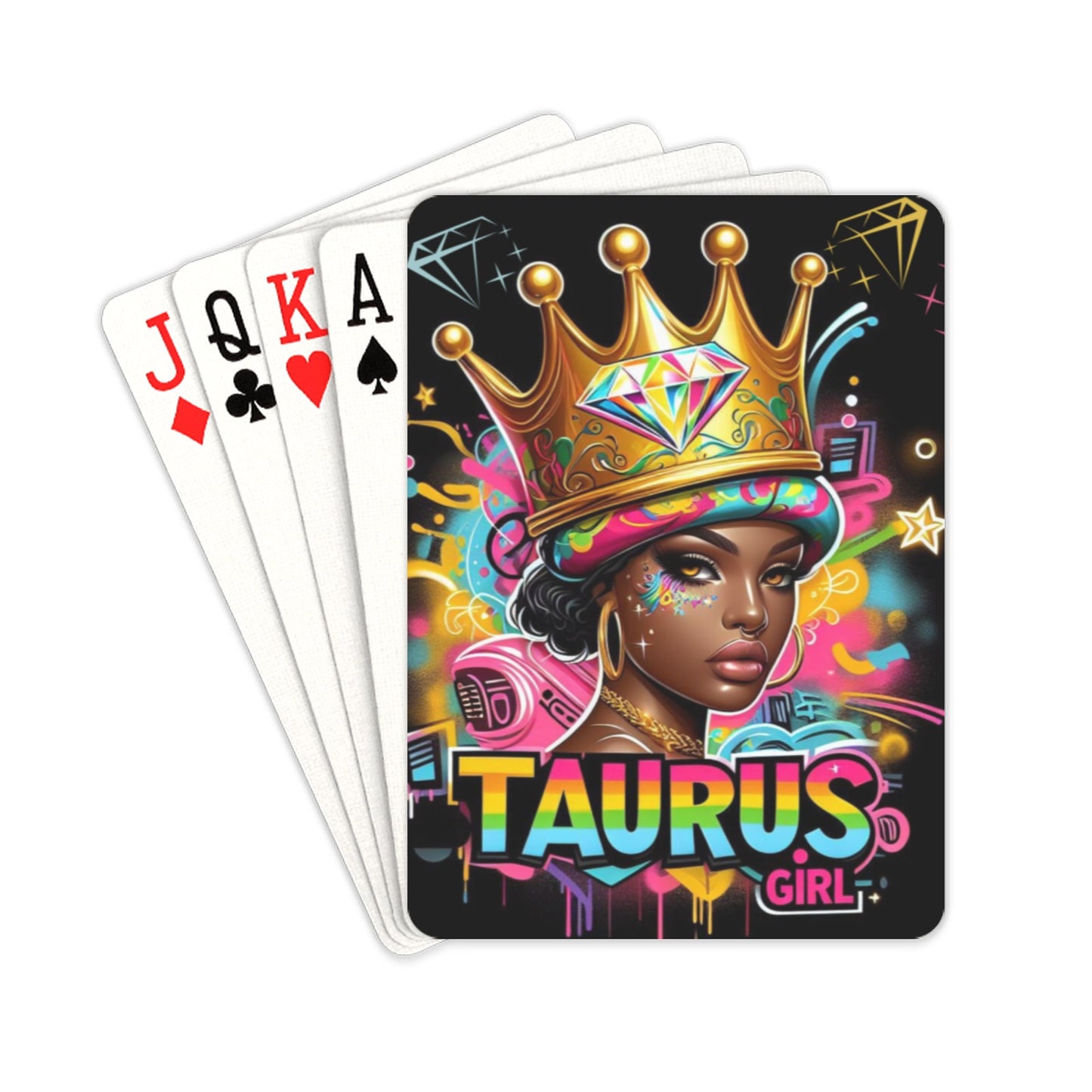 Taurus Girl Playing Cards 2.5"x3.5"