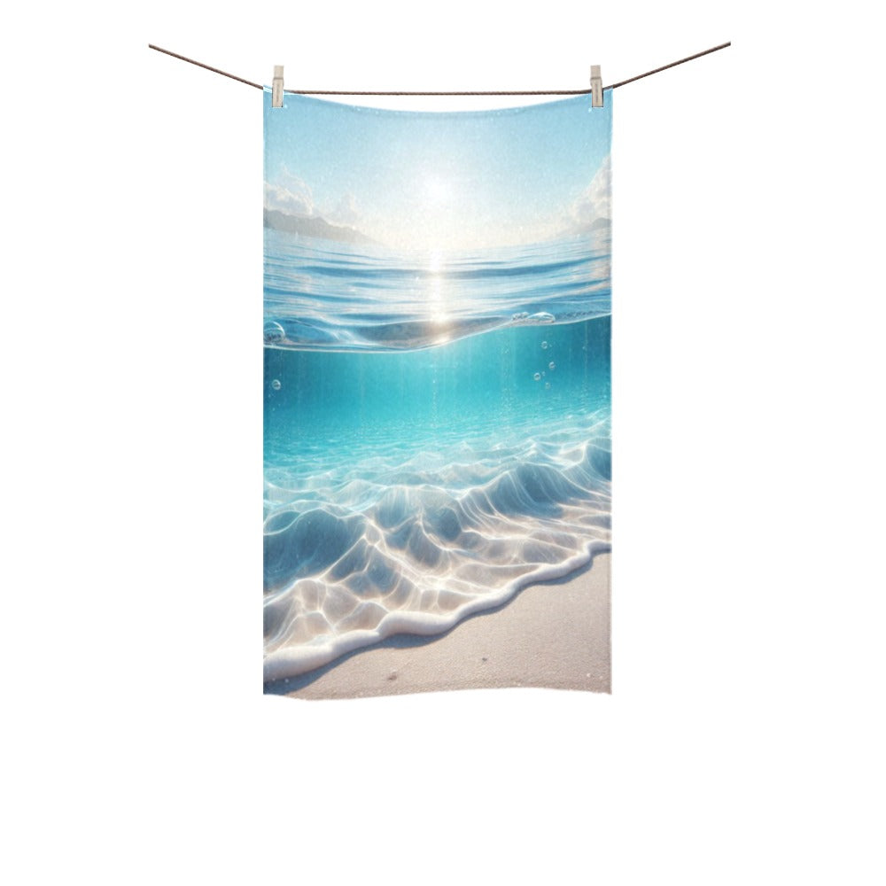 Beach High Tide Custom Towel 16"x28"