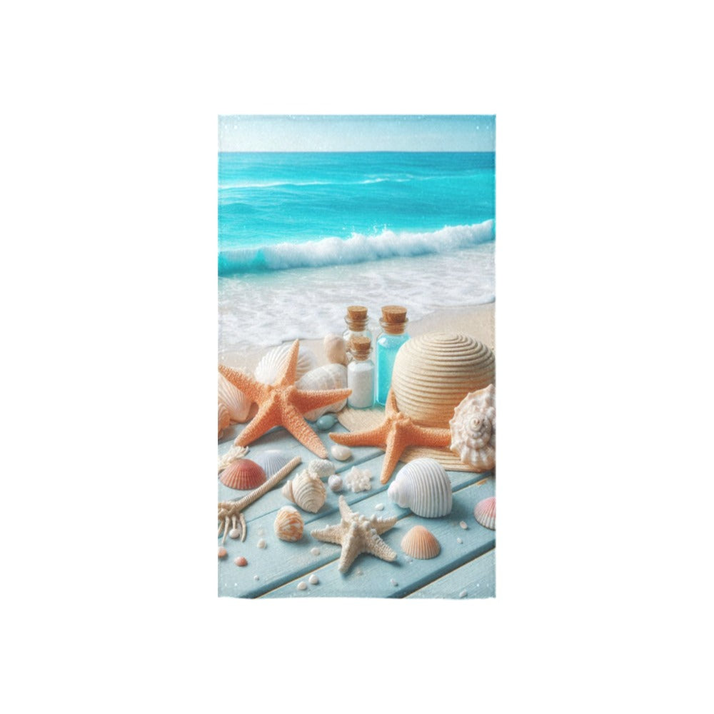 Beach Rolling Waves Custom Towel 16"x28"