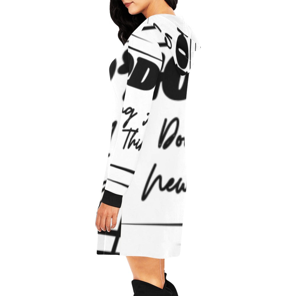 God’s Doing A New Thing All Over Print Hoodie Mini Dress (Model H27)