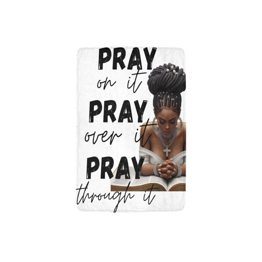 Pray pray pray Ultra-Soft Micro Fleece Blanket 32"x48"