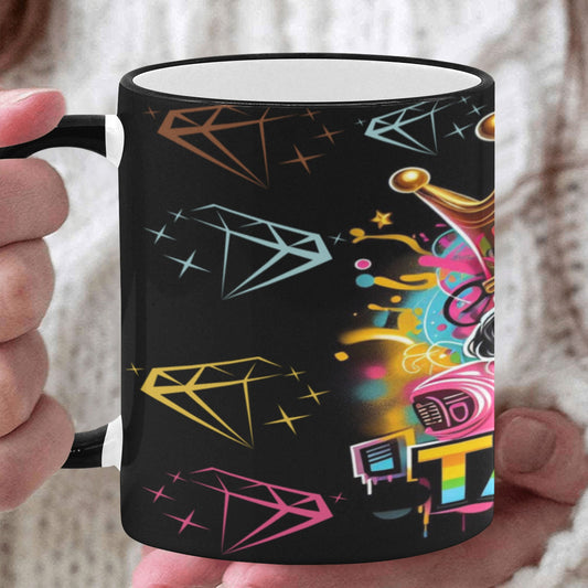 Taurus Girl Custom Edge Color Mug (11oz)