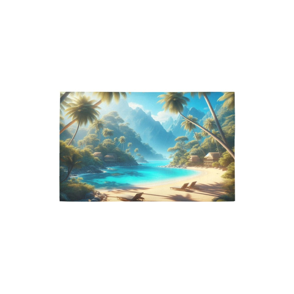 Beach Design Bath Rug 20''x 32''