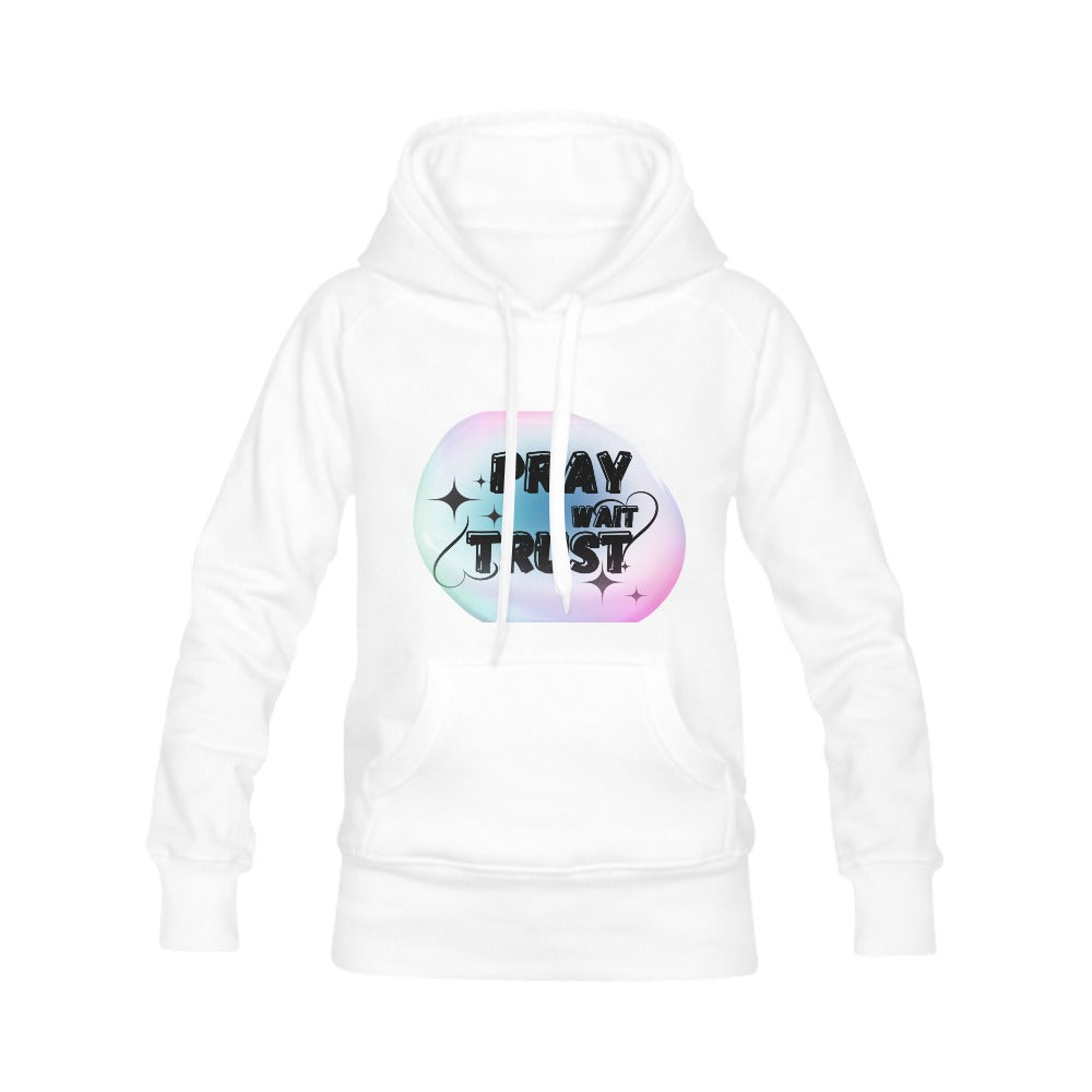 PRAY WAIT TRUST Women's Classic Hoodies (Model H07)