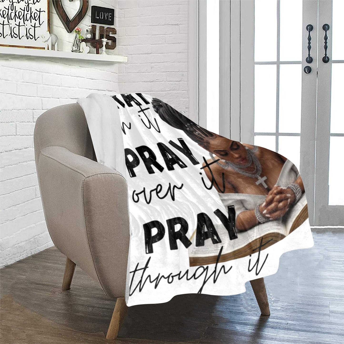 Pray pray pray Ultra-Soft Micro Fleece Blanket 32"x48"