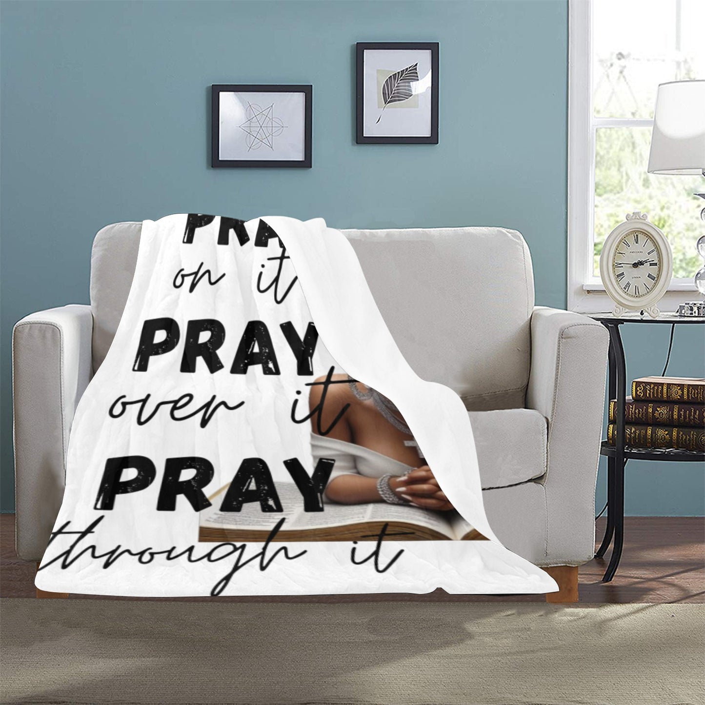 Pray pray pray Ultra-Soft Micro Fleece Blanket 32"x48"