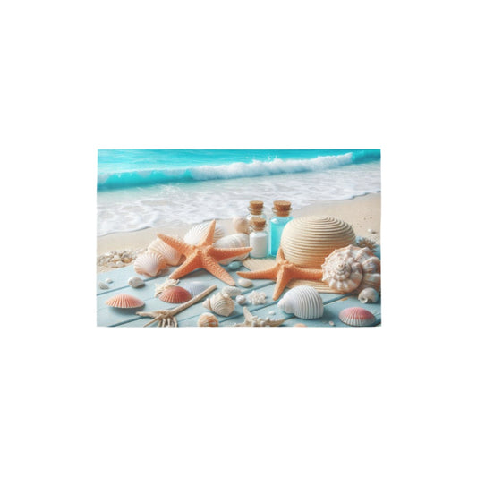 Beach Rolling Waves Bath Rug 20''x 32''