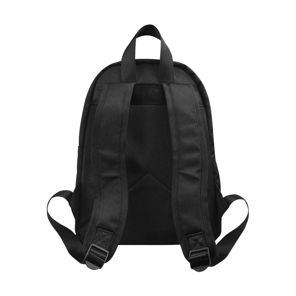 Black Princess Fabric School Backpack